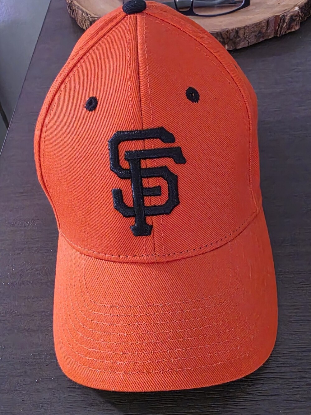 San Francisco Giants Orange Baseball Cap with Black Logo